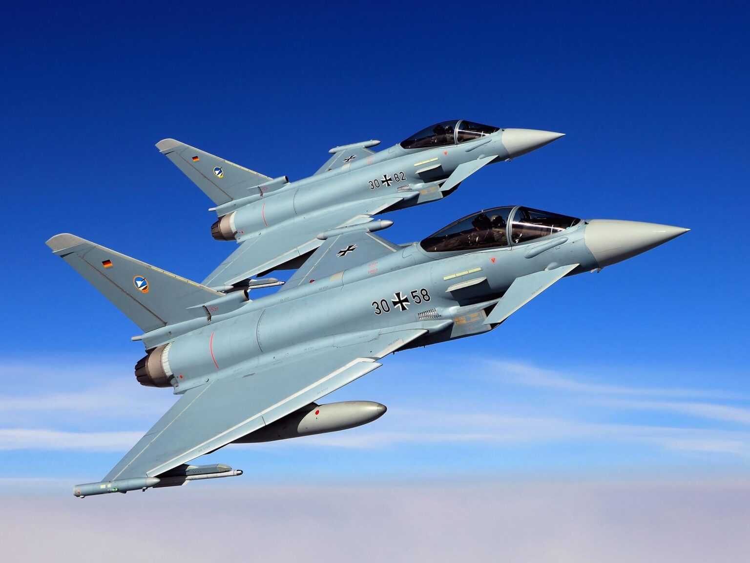 Deutschland, um einen Eurofighter Ek -Vertrag von 1,2 Mrd. € zu vergeben