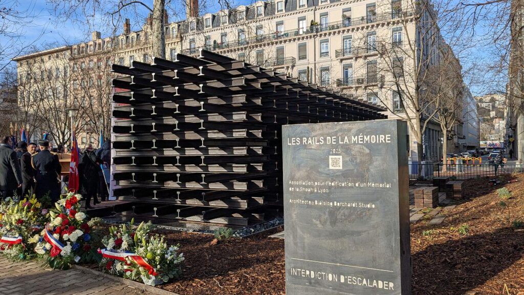 Holocaust Memorial in Lyon verwüstet mit freier Gaza -Inschrift in "unerträglicher Akt"