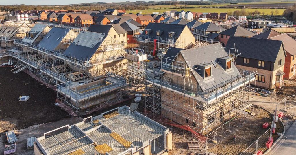 Der Beginn des Wohnungsbaus ist in diesem Jahr bisher um fast 80% gesunken