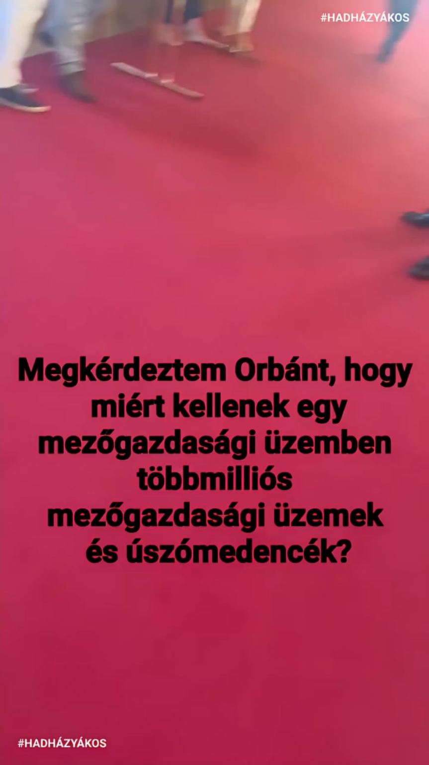 Fragte Orban Hadházy nach Hatvanpuszt im Parlament