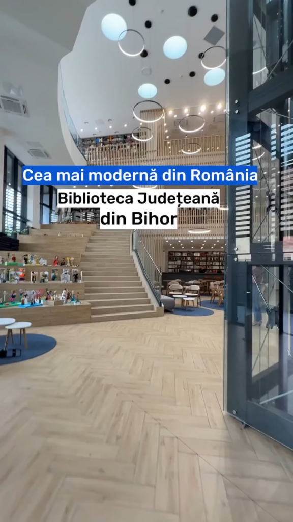 Wie ist die neueste und modernste öffentliche Bibliothek in Rumänien?