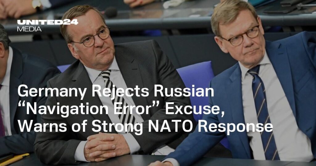 Deutschland lehnt die russische „Navigationsfehler“ Entschuldigung ab, warnt vor einer starken NATO -Reaktion