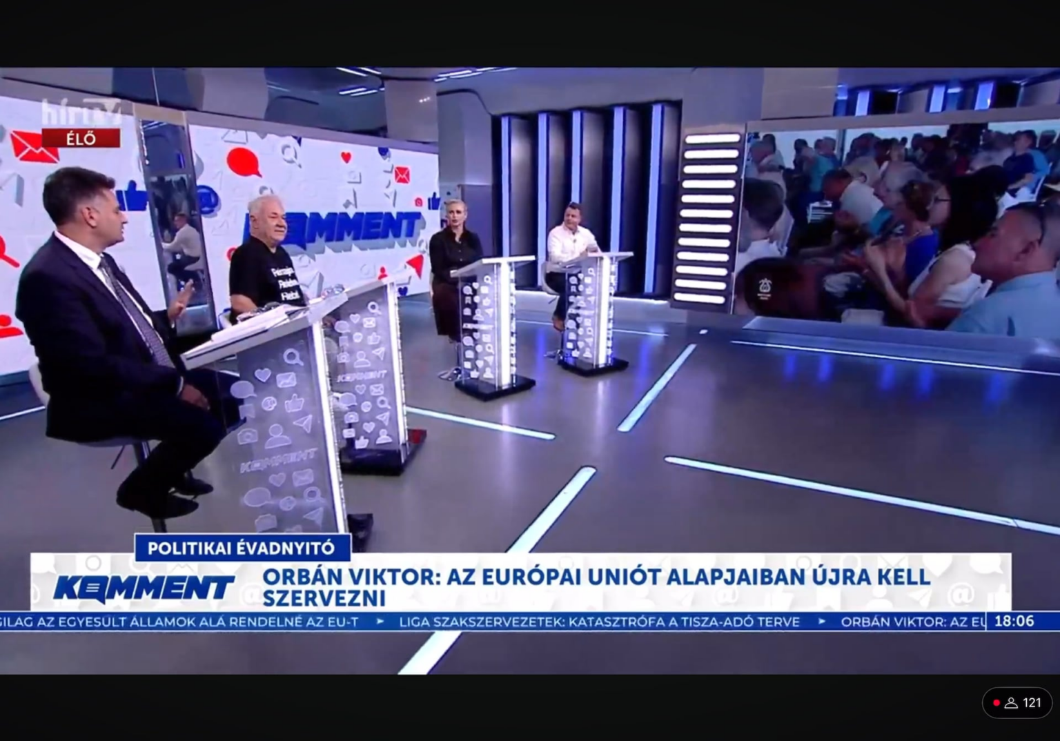 Er hatte den Rém News TV bereits bereut, dass er MZP in die Kommentar -C -Show eingeladen hatte.