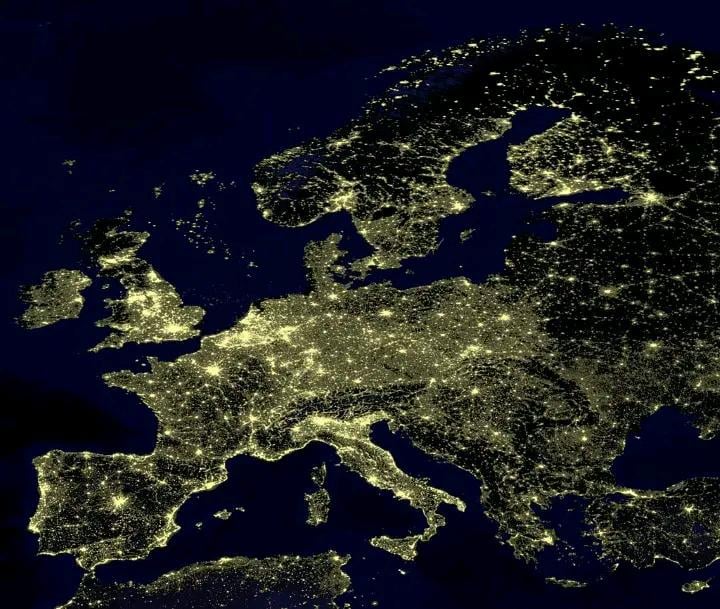 Europa in der Nacht