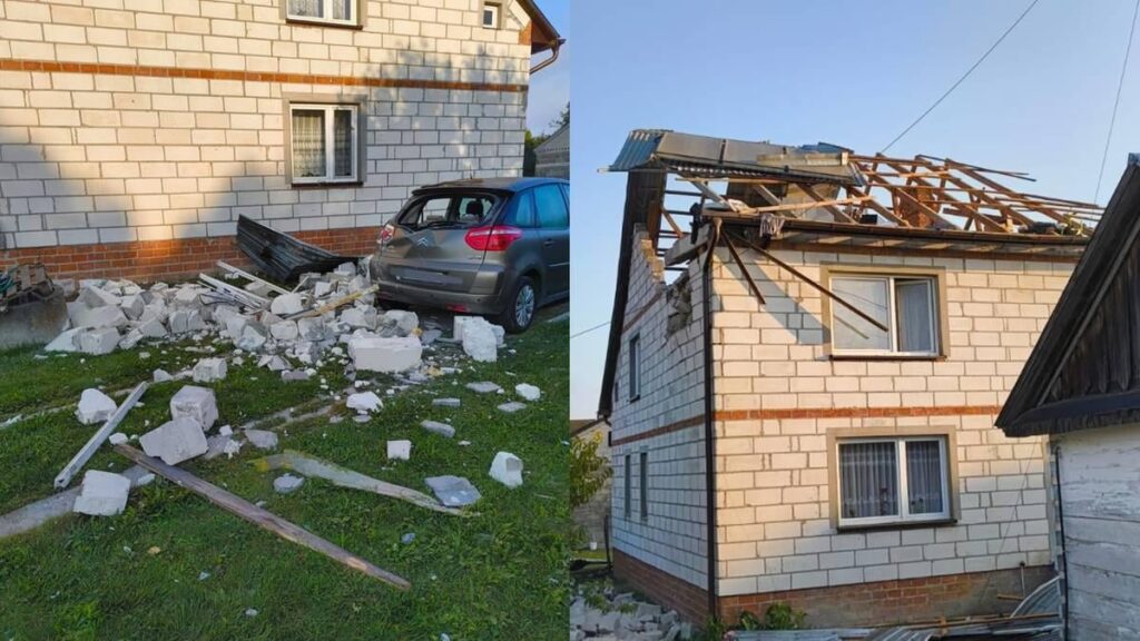 Die russische Drohne beschädigte ein Haus in Polen