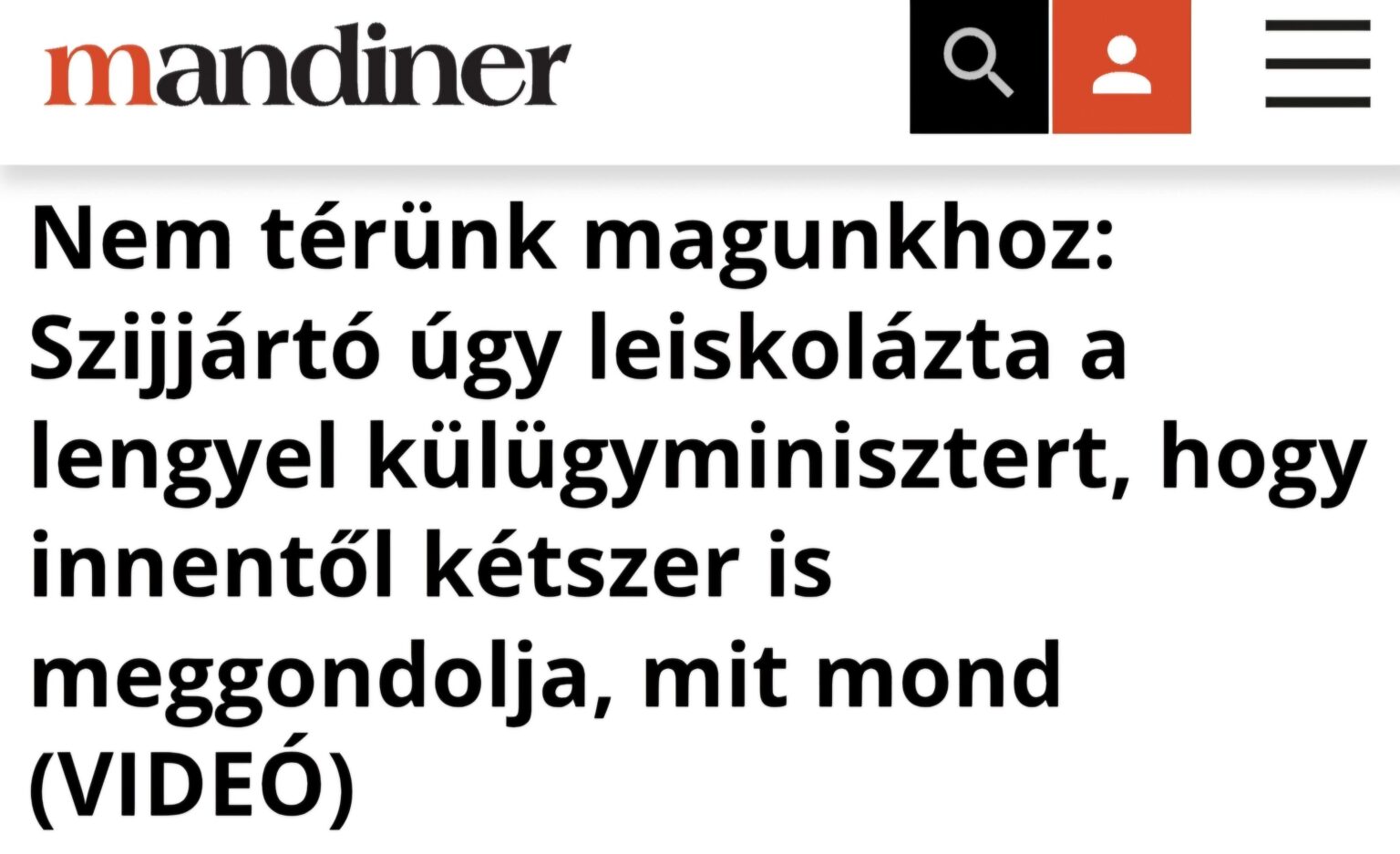 Der polnische Außenminister wurde von Peter Szijjártó bewohnt! Zeigen!