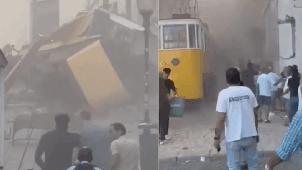 Lissabons legendäre Gloria Funicular -Entgleis, mindestens 20 verletzt bei Straßenbahnunfall – Video Lissabons legendäre Gloria Funicular -Entgleis, mindestens 20 verletzt bei Straßenbahnunfall - Video