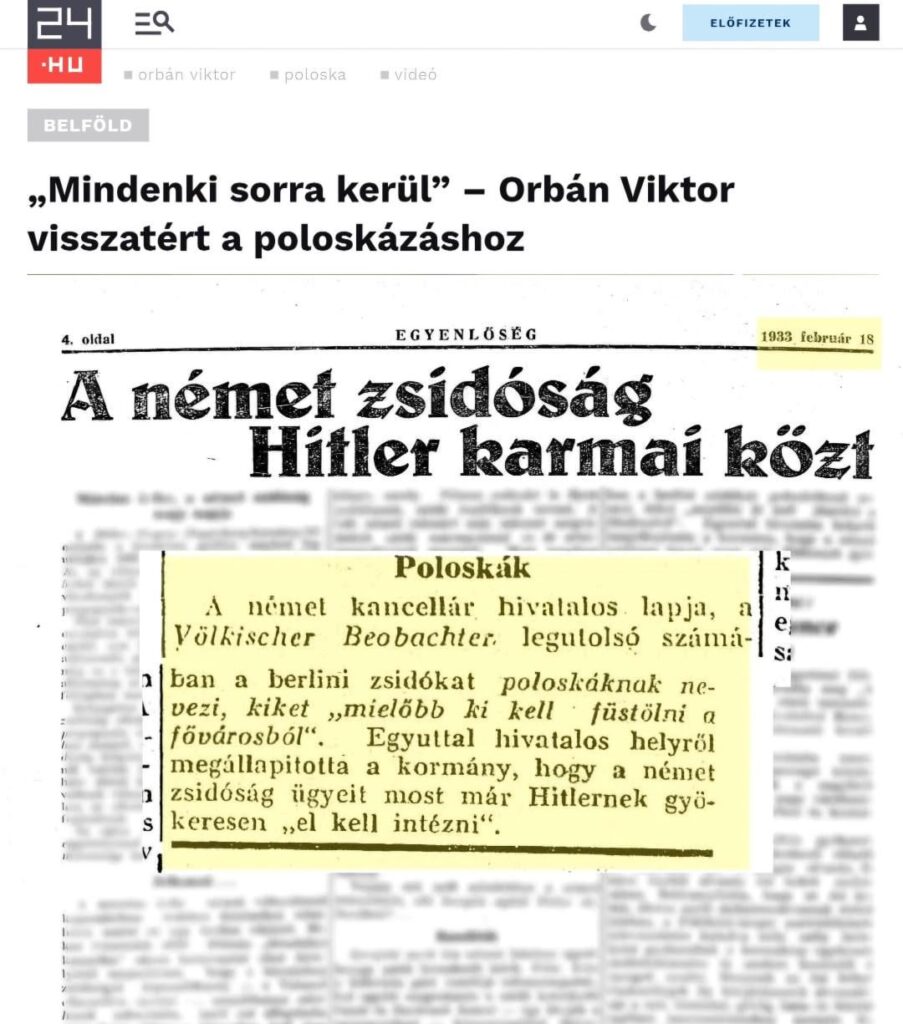 1933 - 2025. Orban war gestern wieder fehlerhaft