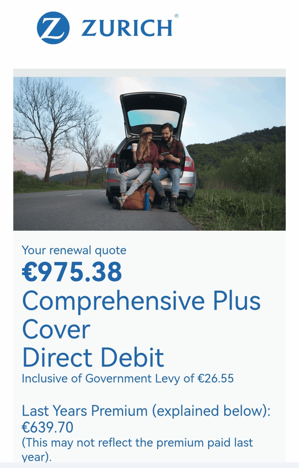 52% Zunahme meiner Kfz -Versicherung 52% Zunahme meiner Kfz -Versicherung