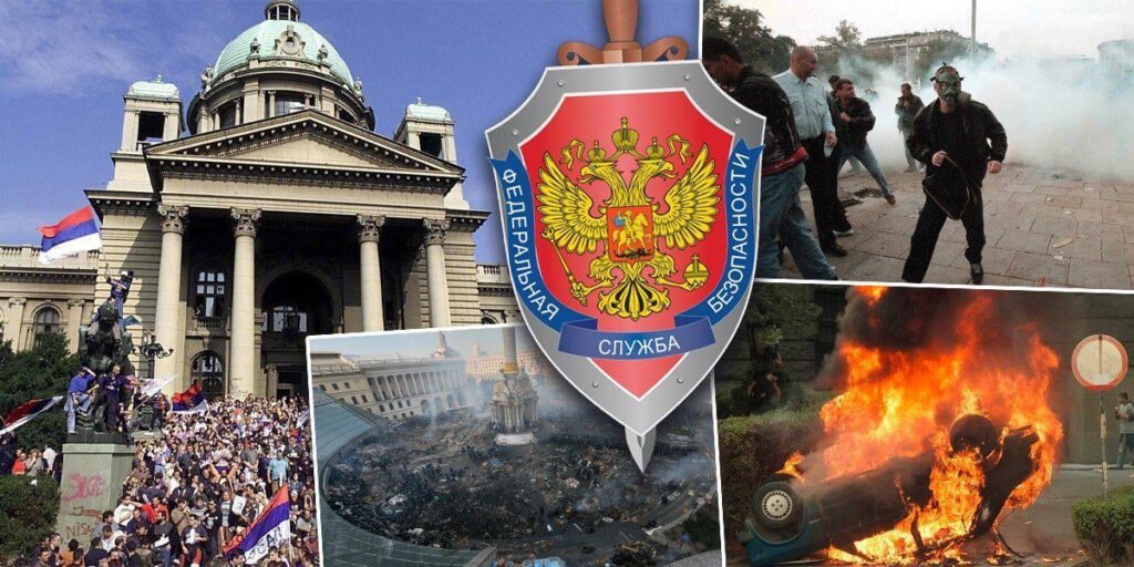 Die Medien für pro-Regierung (pro-vučić) in Serbien berichten von dem russischen Geheimdienst, der behauptet, die EU habe am 1. November in Serbien einen neuen „serbischen Maidan“ vorbereitet. Die Medien für pro-Regierung (pro-vučić) in Serbien berichten von dem russischen Geheimdienst, der behauptet, die EU habe am 1. November in Serbien einen neuen „serbischen Maidan“ vorbereitet.