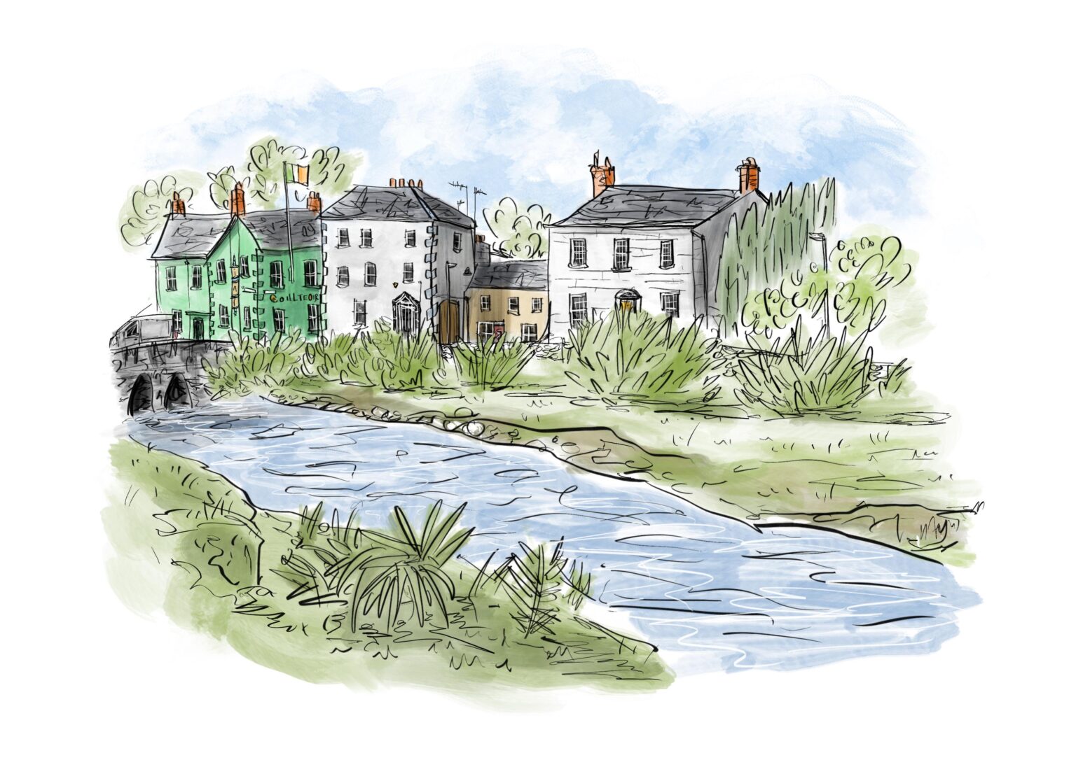 KLEINE Illustration der Fee Glen, Rostor. Digital. Mich.