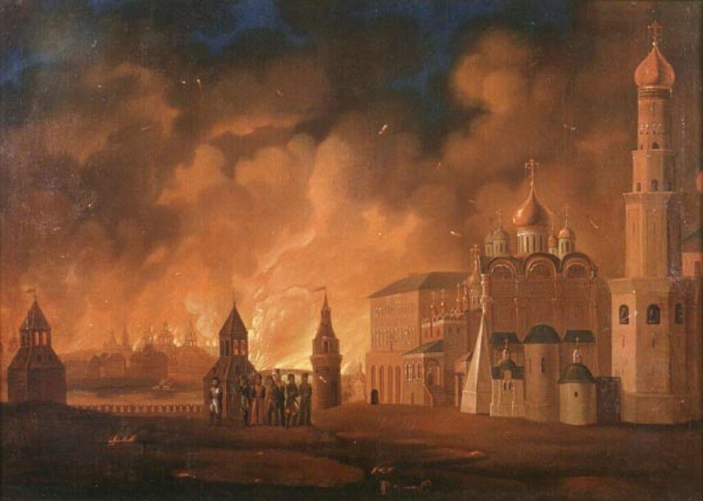 An diesem Tag im Jahr 1812 bricht das Feuer aus, als Napoleon das verlassene Moskau erreicht