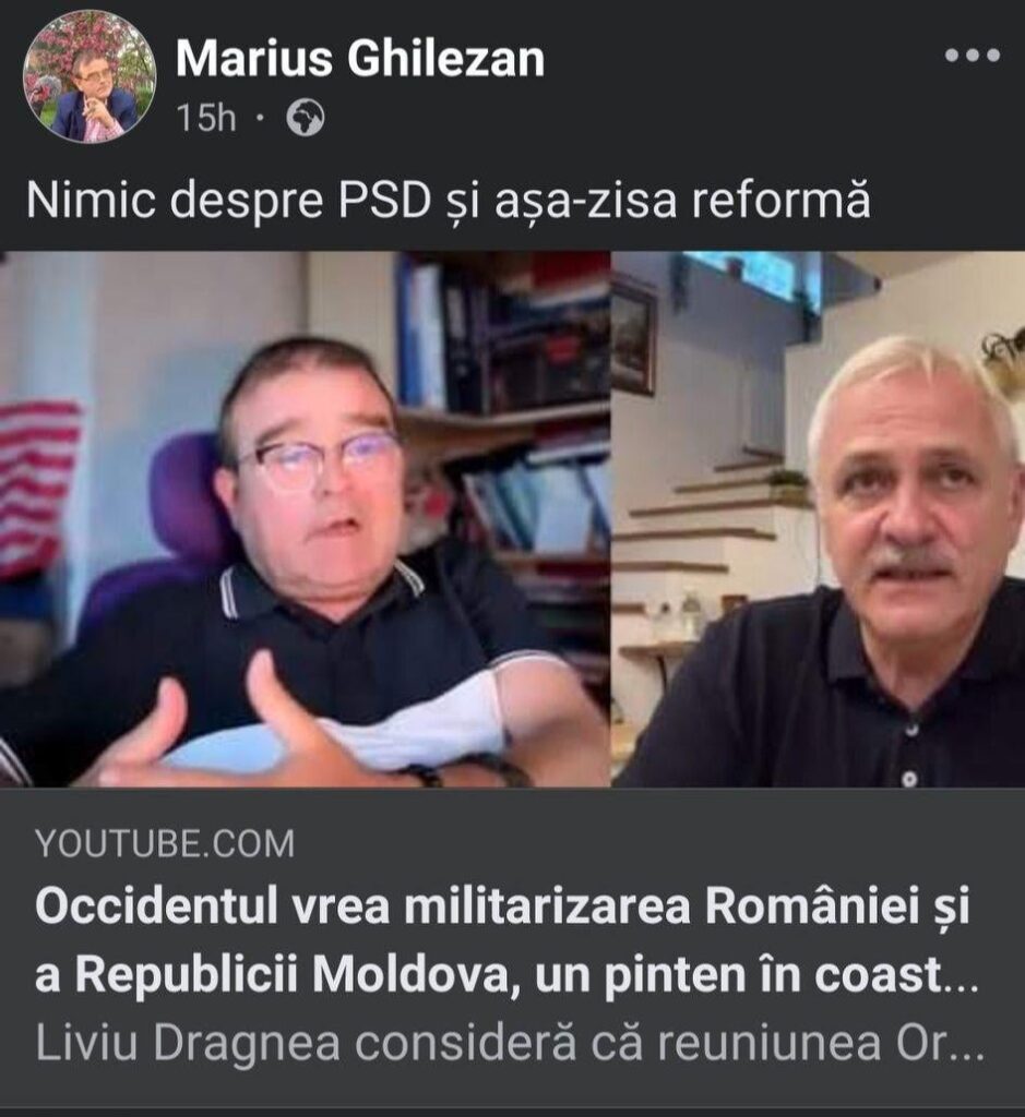 Dragnea erzählt uns, dass der Westen uns bewaffnen will, um unsere Russen nicht zu besetzen, was schlecht ist, weil [404 ERROR]