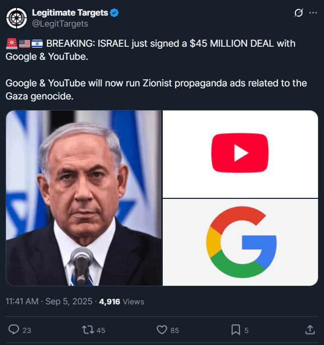 Mehr zionistische Propaganda eingeholt!