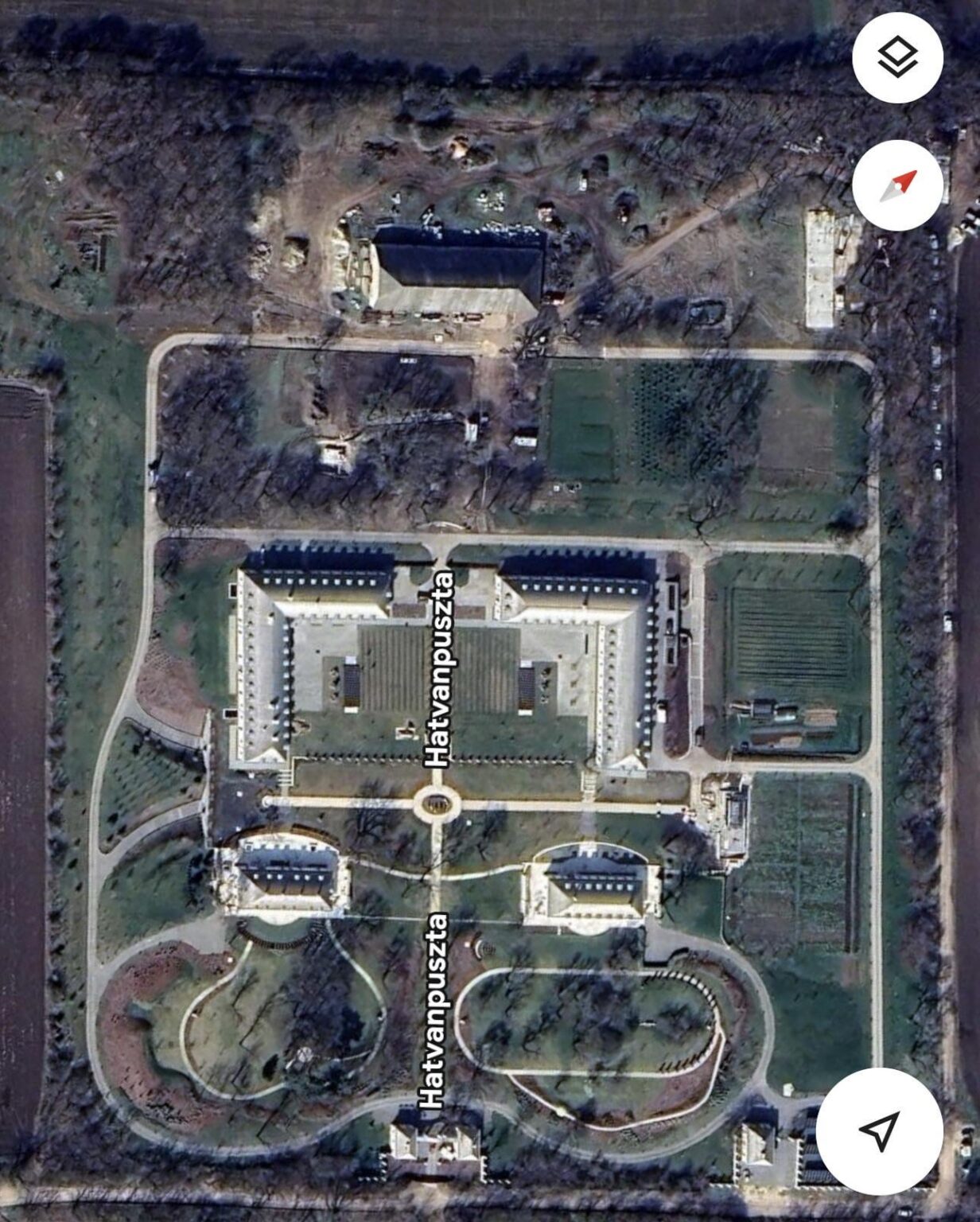 Sechtypuszta auf Google Maps