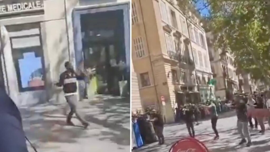Fünf verletzt, nachdem der Kniemand in Marseille aufsetzt hatte - als Angreifer von der französischen Polizei erschossen wurde