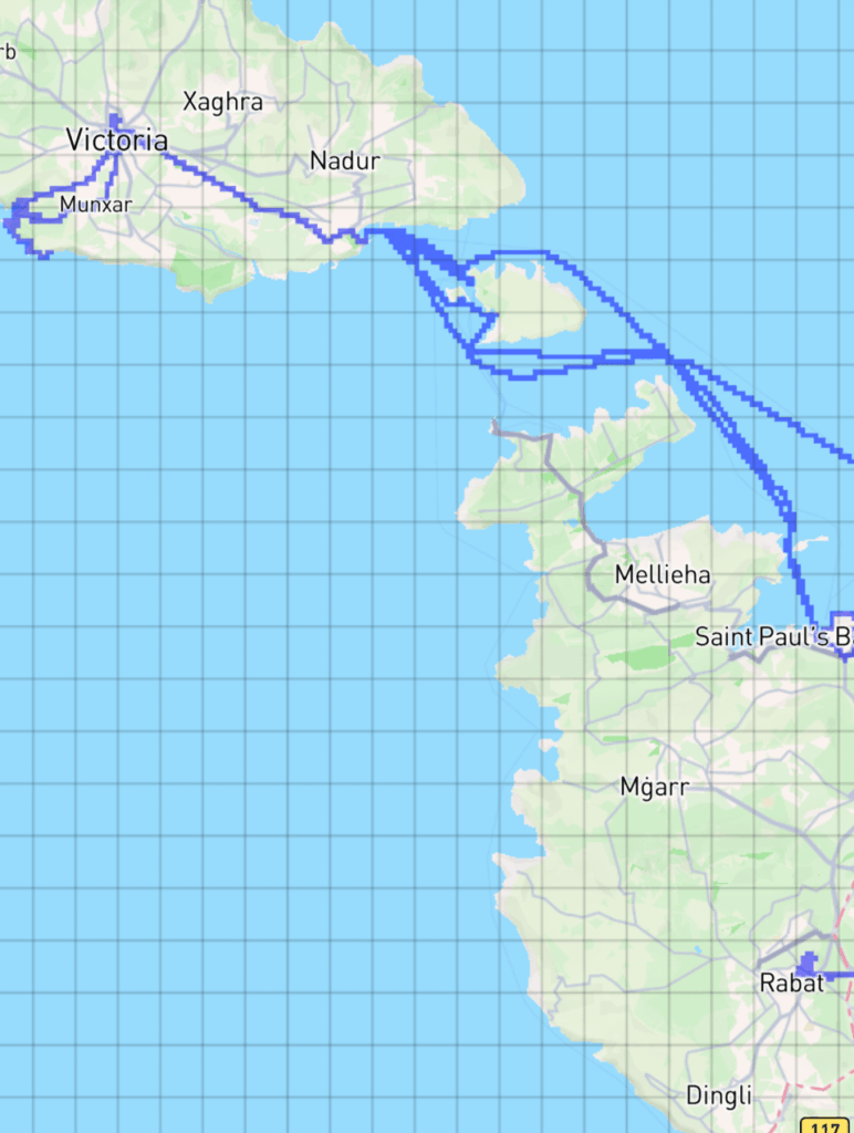 [OC] Visualisierung eines Urlaubs in Malta mit einer App, die ich gemacht habe