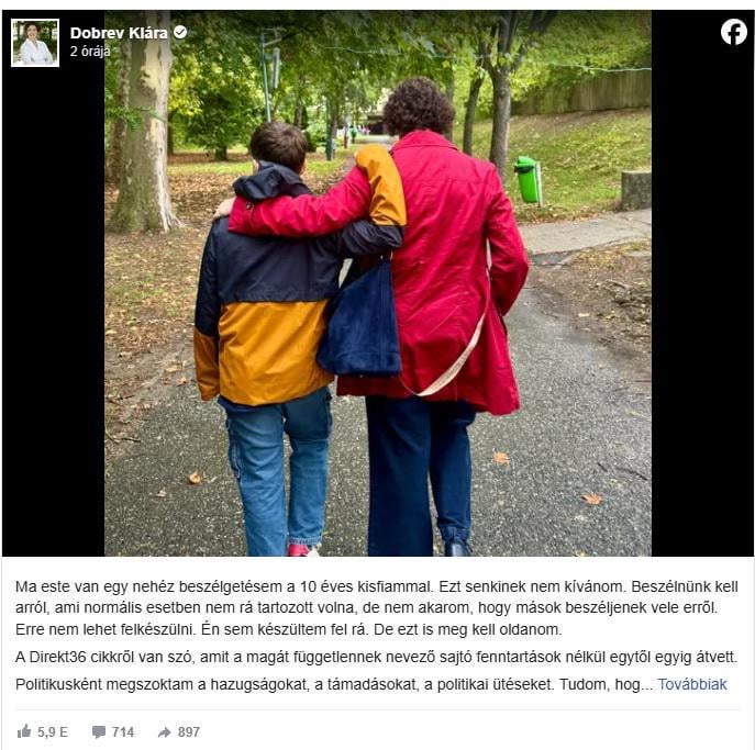 Klara deckt ihren 10 -jährigen Sohn in einer Reaktion auf Direkt36 ab