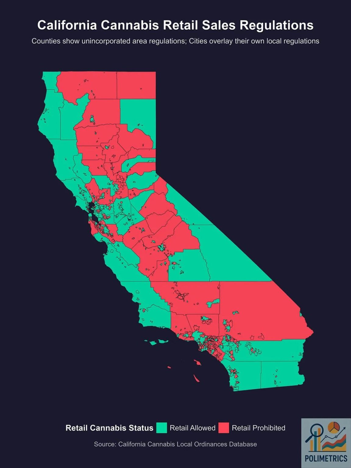 California Marihuana Vorschriften zum Einzelhandelsumsatz [OC]