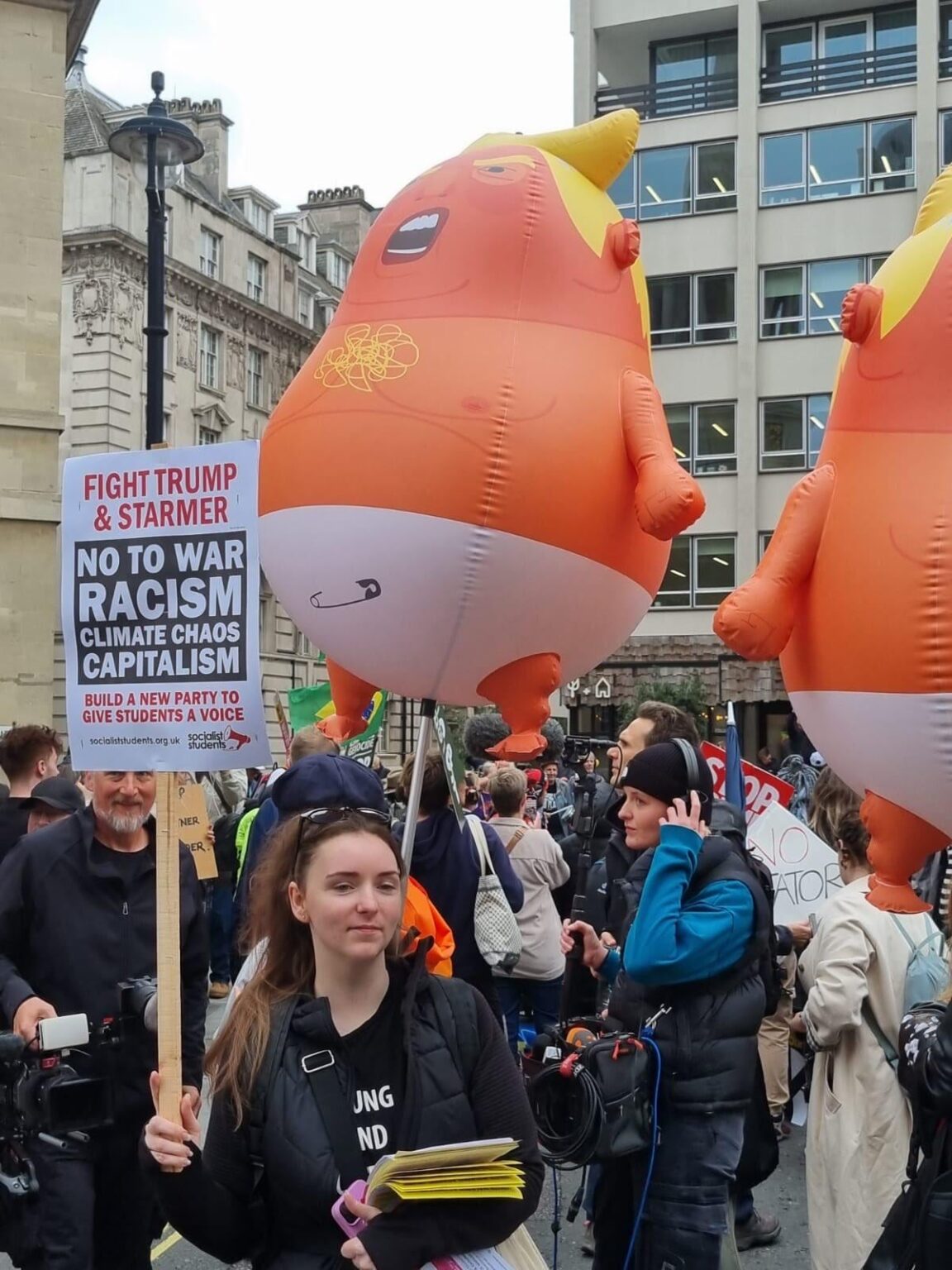 Der Baby -Tr*MP -Ballon ist zurück! (Foto im letzten Londoner Protest aufgenommen)