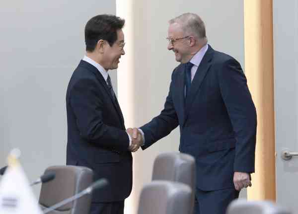 Präsident Lee und australischer Premierminister geloben, die Zusammenarbeit in den Bereichen Verteidigung und kritische Mineralien auszubauen