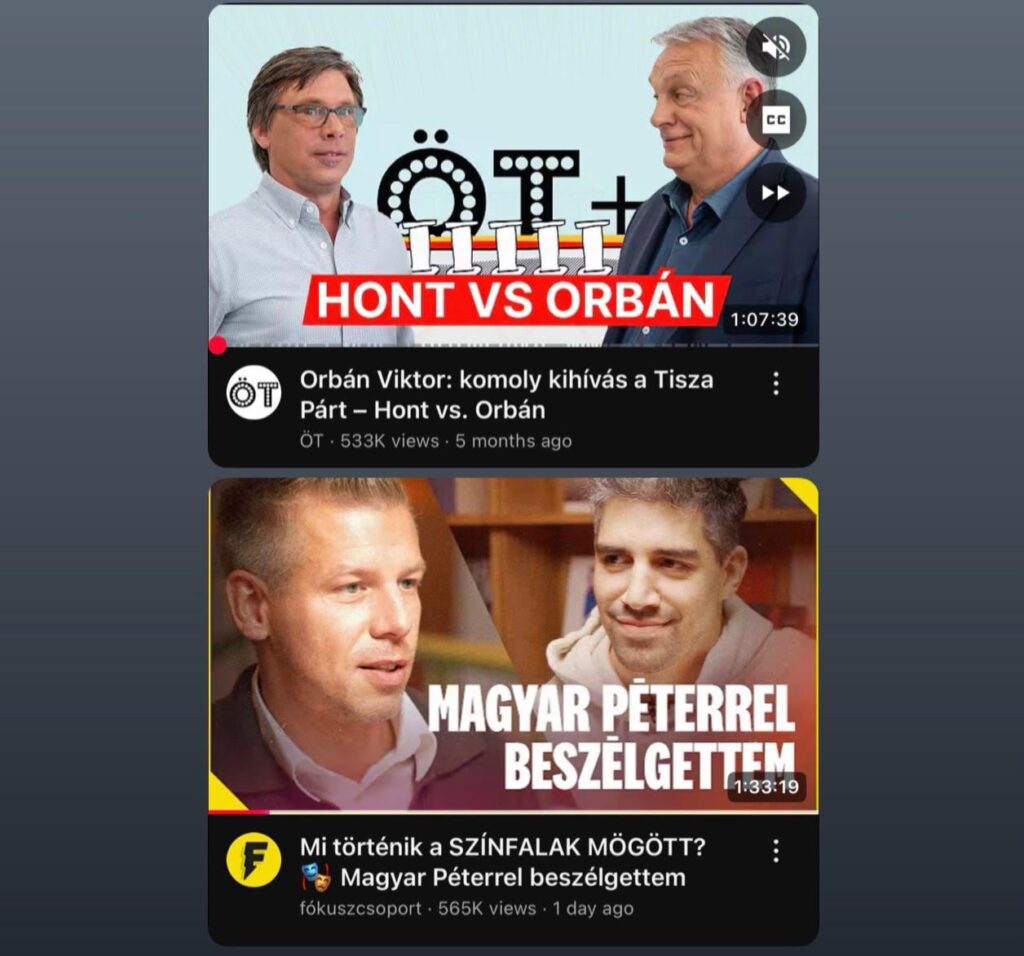 Peter Magyars Fokusgruppeninterview wurde an einem Tag von mehr als Viktor Orbáns "Five" -Ver Interview in den letzten fünf Monaten beobachtet.