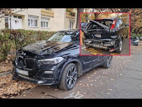 Eine junge Frau lernte im Morgengrauen auf einem Parkplatz das Fahren des 285 PS starken BMW – fünf Autos wurden beschädigt