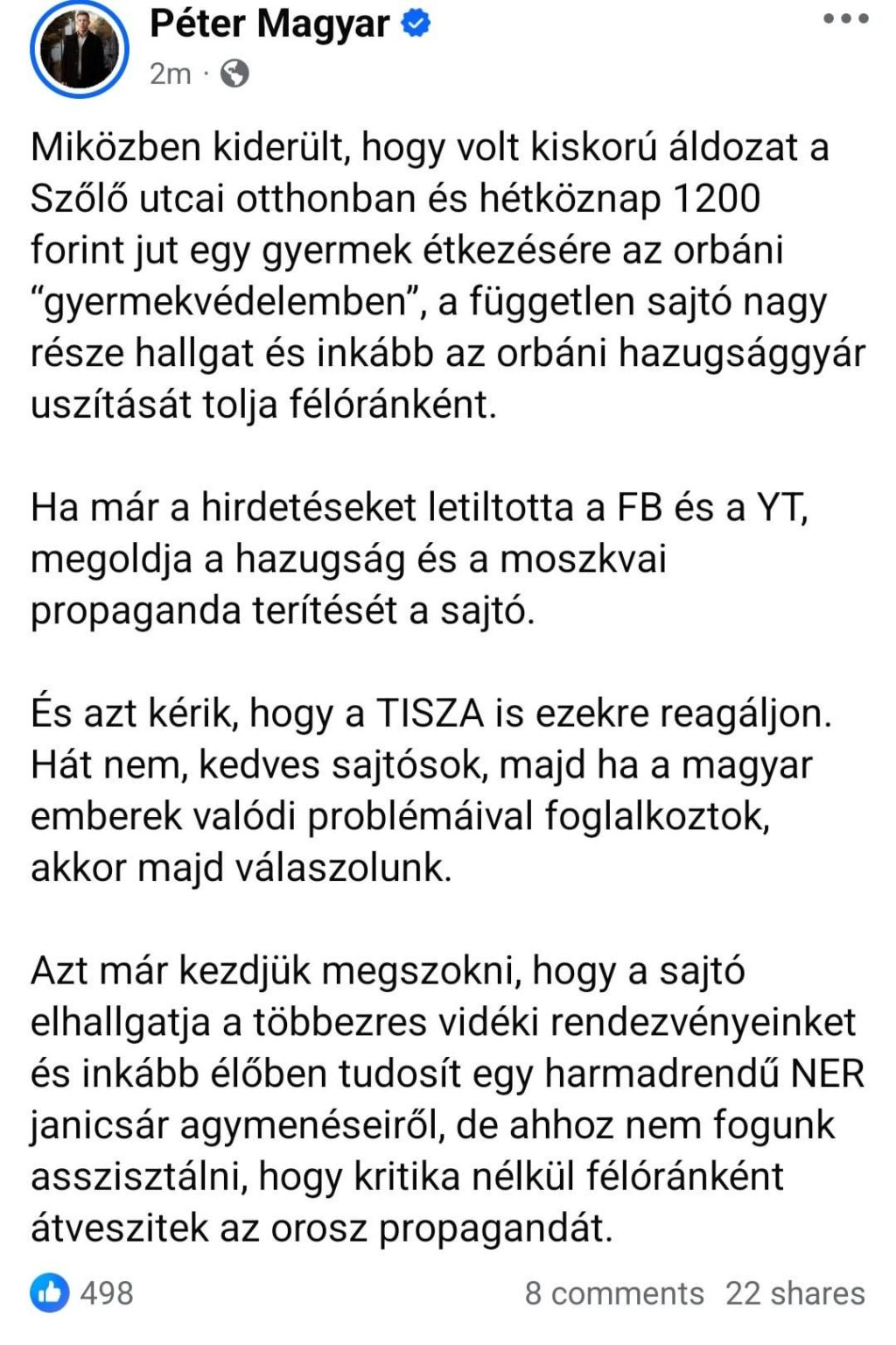 Auch Péter Magyar hat einen Samstag. Auch Péter Magyar hat einen Samstag.