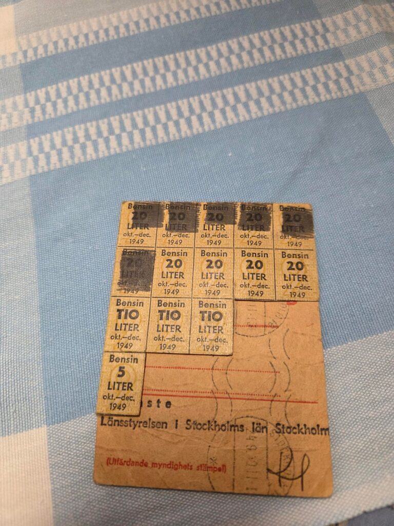 Lebensmittelkarte von 1949 ⛽