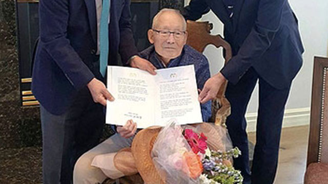 Präsident Lee gratuliert dem ältesten Unabhängigkeitskämpfer des Landes zum 104. Geburtstag