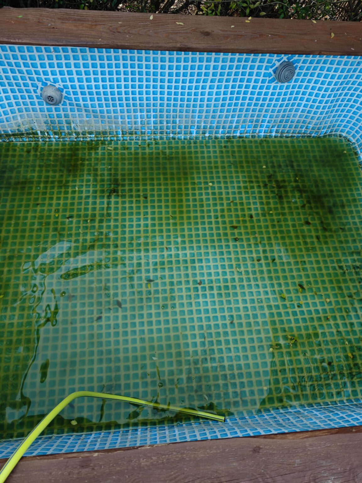 Poolwasser Rest ablassen