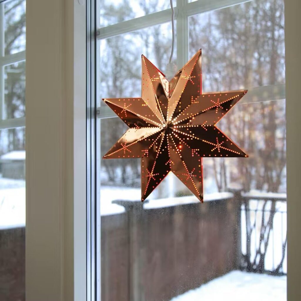 Großer Kupfer-Weihnachtsstern