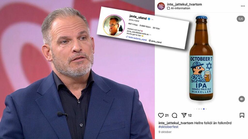 Der S-Account wurde gemeinsam mit einem Account veröffentlicht, der Antisemitismus verbreitet