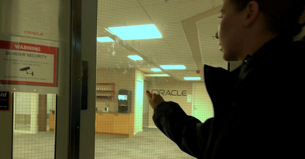 Oracle ist das Unternehmen hinter Millennium – SVT klopft im Büro an