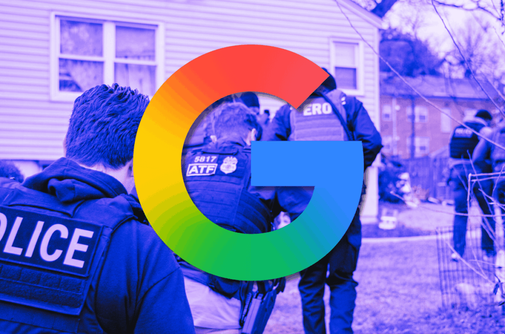 Google hat sich bei den Massenabschiebungsbemühungen des Präsidenten für eine Seite entschieden | Google hostet eine CBP-App, die Gesichtserkennung verwendet, um Einwanderer zu identifizieren, und entfernt gleichzeitig Apps, die den Standort von ICE-Beamten melden, da Google ICE als gefährdete Gruppe ansieht. Google hat sich bei den Massenabschiebungsbemühungen des Präsidenten für eine Seite entschieden | Google hostet eine CBP-App, die Gesichtserkennung verwendet, um Einwanderer zu identifizieren, und entfernt gleichzeitig Apps, die den Standort von ICE-Beamten melden, da Google ICE als gefährdete Gruppe ansieht.