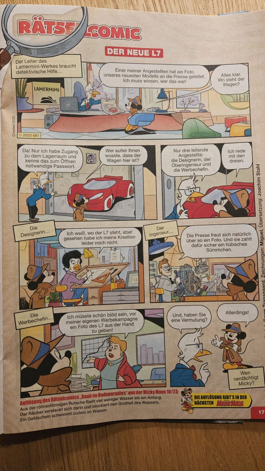 Unmögliches Rätselcomic, brauche Hilfe!