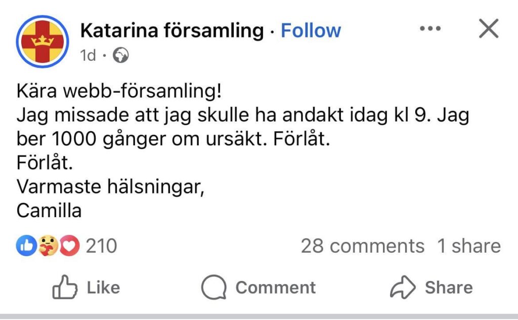 Wenn sogar die Kirche zu spät zur Kirche kommt