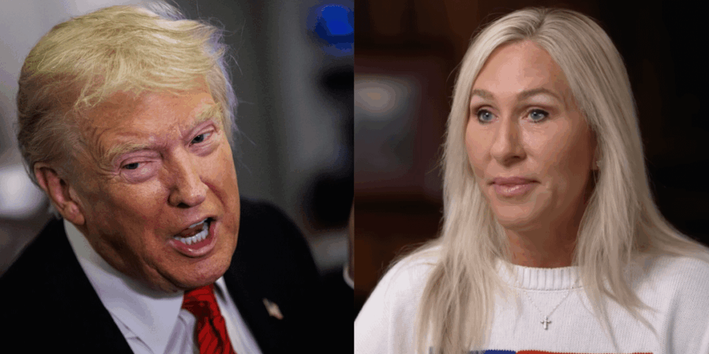 Trump schmilzt völlig über MTG-Sitzinterview mit „Verräter mit niedrigem IQ“ in „60 Minutes“ zusammen