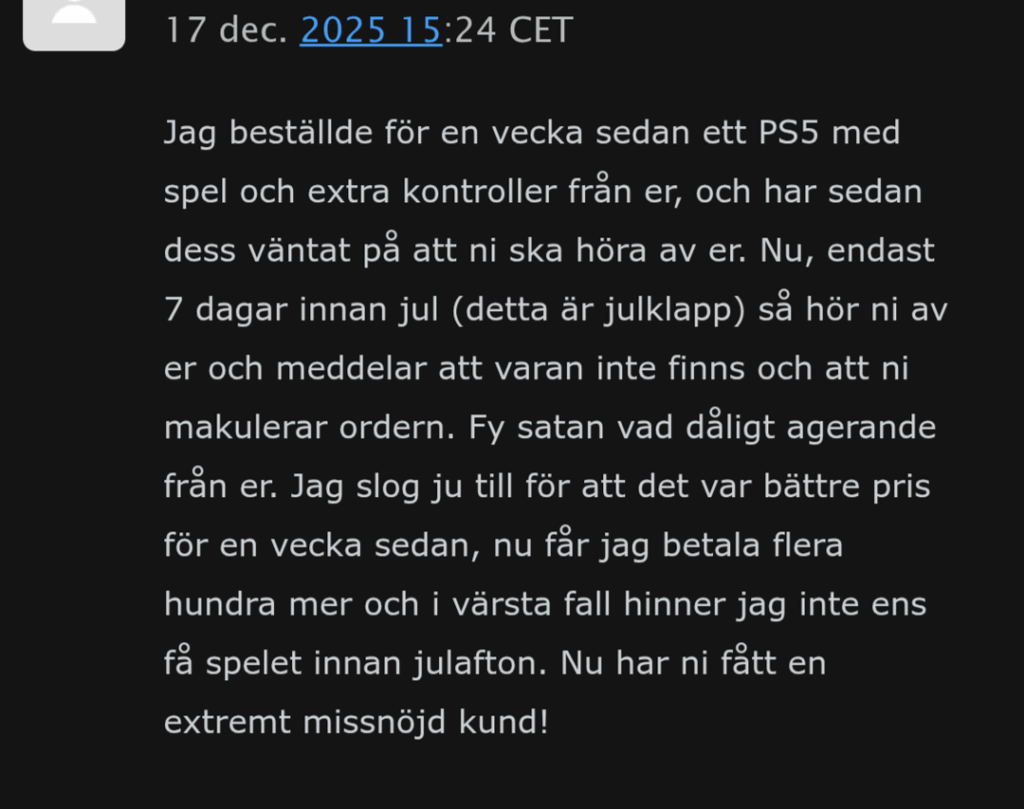 NetOnNet „Kundenservice“