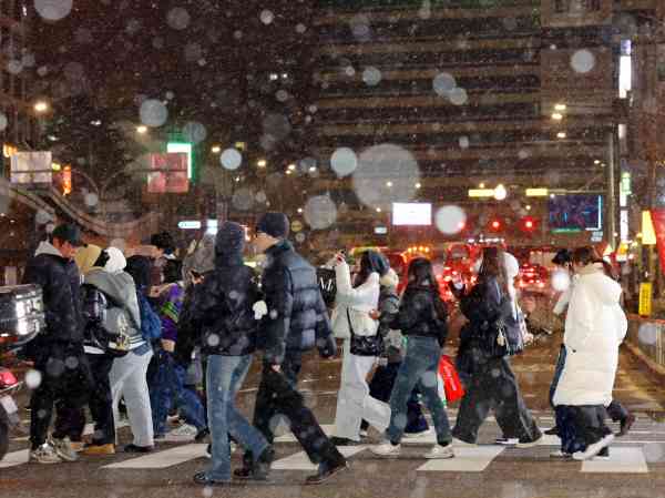 Seoul erhält den ersten Schnee der Saison