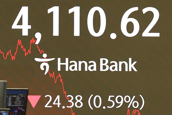 KOSPI fiel am Donnerstag um 0,59 %