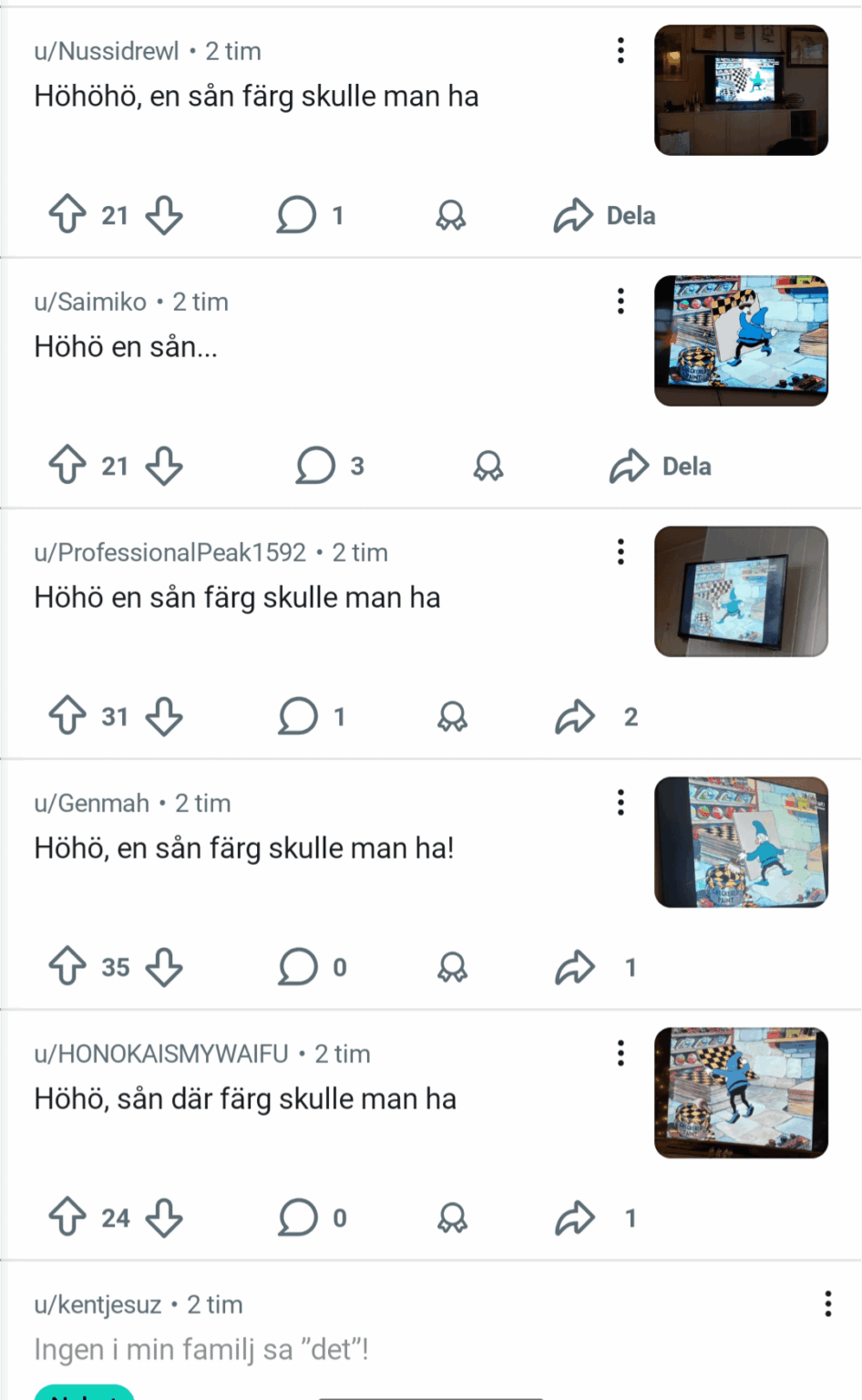 Hey, ich werde es auf /sweden posten