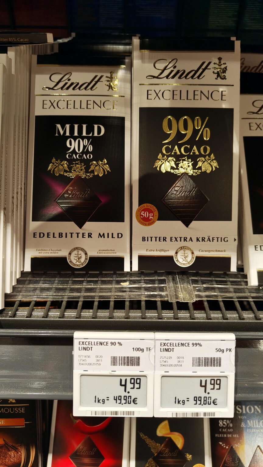 Lindt Schokolade: 10% mehr Kakao, 100% mehr Preis