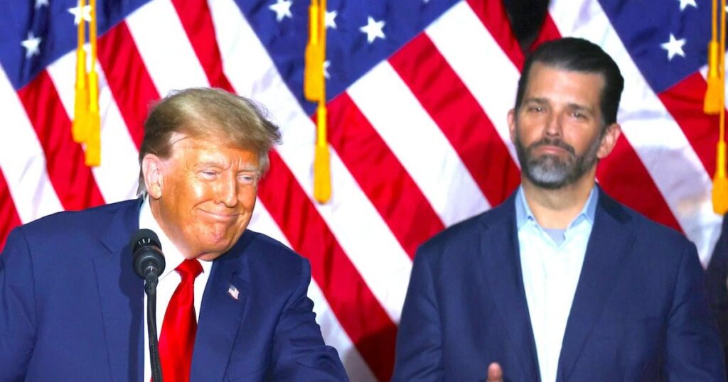 Trump Jr. gibt zu, dass sein Vater die Republikanische Partei zerstört hat