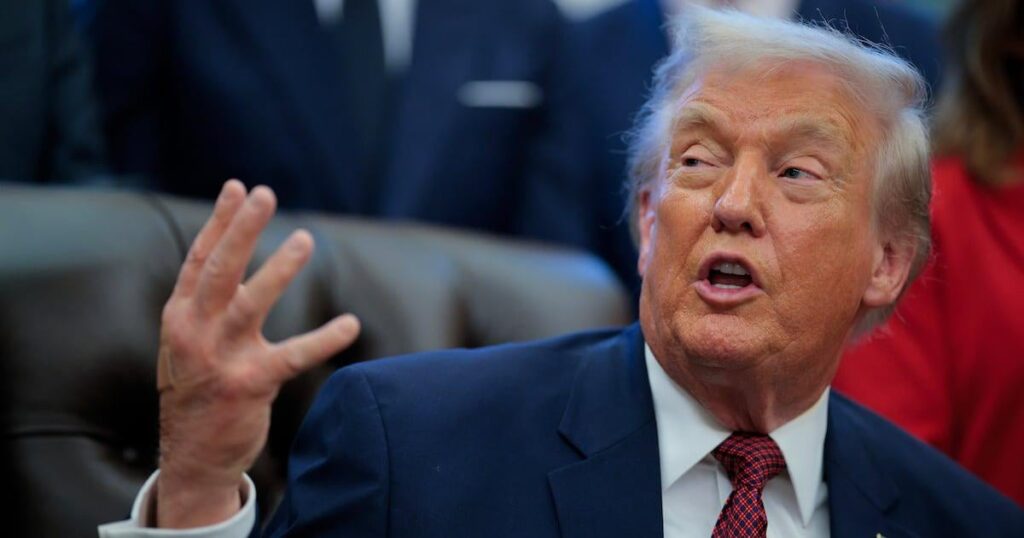 Trump, 79, entgleist Treffen im Oval Office mit Penis-Witz