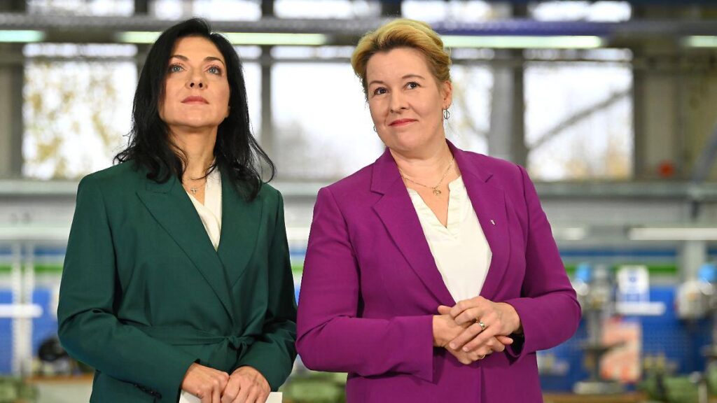 Franziska Giffey: „Alle Energieminister haben Katherina Reiche gesagt: Wir wollen keine Rückschritte sehen“ Franziska Giffey: "Alle Energieminister haben Katherina Reiche gesagt: Wir wollen keine Rückschritte sehen"