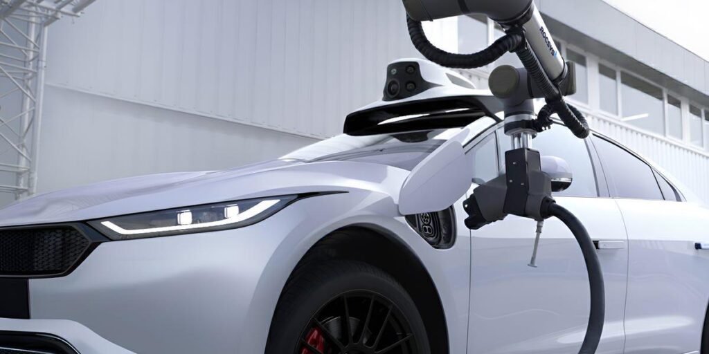 Wer wird all diese Robotaxis aufladen? Mehr Roboter, sagt ein CEO.