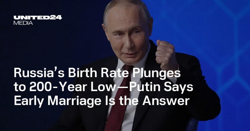 Russlands Geburtenrate sinkt auf den tiefsten Stand seit 200 Jahren – Putin sagt, Frühverheiratung sei die Lösung