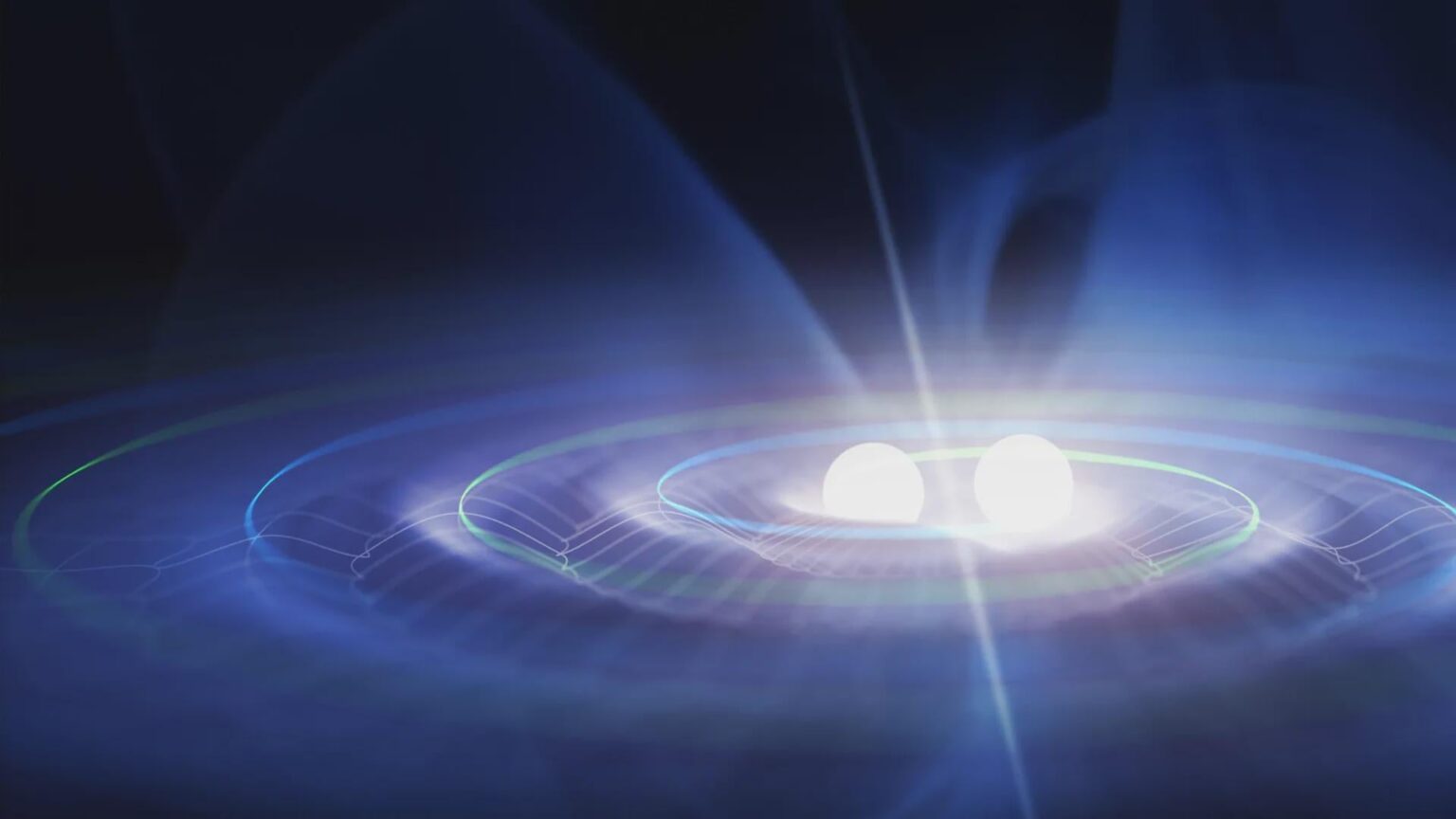 Gravitationswellen von Schwarzen Löchern könnten bald enthüllen, wo sich dunkle Materie versteckt. Ein neues Modell zeigt, wie dunkle Materie, die massive Schwarze Löcher umgibt, erkennbare Fingerabdrücke in den Wellen hinterlässt, die von zukünftigen Weltraumobservatorien aufgezeichnet werden. Gravitationswellen von Schwarzen Löchern könnten bald enthüllen, wo sich dunkle Materie versteckt. Ein neues Modell zeigt, wie dunkle Materie, die massive Schwarze Löcher umgibt, erkennbare Fingerabdrücke in den Wellen hinterlässt, die von zukünftigen Weltraumobservatorien aufgezeichnet werden.