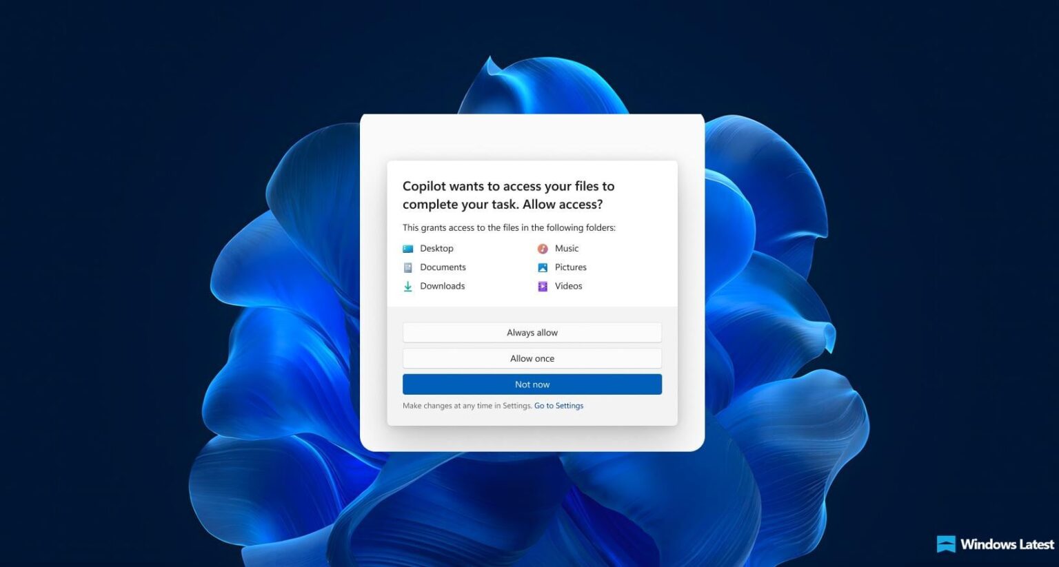 Nach einer Empörung bestätigt Microsoft, dass Windows 11 um Zustimmung bitten wird, bevor KI-Agenten auf Ihre persönlichen Dateien zugreifen können Nach einer Empörung bestätigt Microsoft, dass Windows 11 um Zustimmung bitten wird, bevor KI-Agenten auf Ihre persönlichen Dateien zugreifen können
